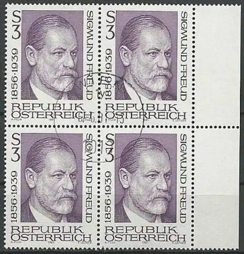 ÖSTERREICH 1981 Mi-Nr. 1668 Viererblock o used - ABO-Ware