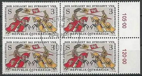 ÖSTERREICH 1978 Mi-Nr. 1580 Viererblock o used - ABO-Ware