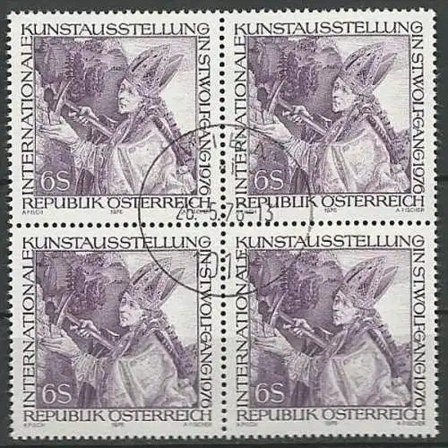 ÖSTERREICH 1976 Mi-Nr. 1515 Viererblock o used - ABO-Ware