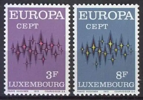 LUXEMBURG 1972 Mi-Nr. 846/47 ** MNH - CEPT