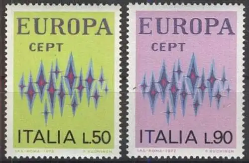 ITALIEN 1972 Mi-Nr. 1364/65 ** MNH - CEPT