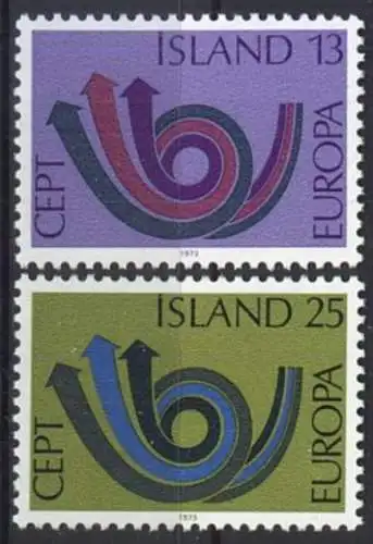 ISLAND 1973 Mi-Nr. 471/72 ** MNH - CEPT