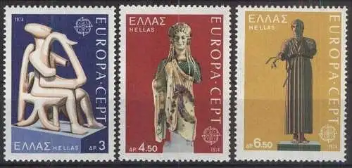 GRIECHENLAND 1974 Mi-Nr. 1166/68 ** MNH - CEPT