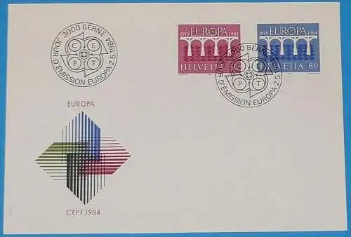 SCHWEIZ 1984 Mi-Nr. 1270/71 CEPT FDC