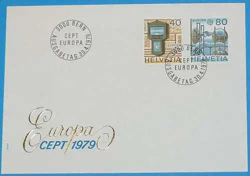 SCHWEIZ 1979 MI-Nr. 1154/55 CEPT FDC