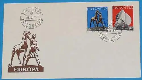 SCHWEIZ 1974 Mi-Nr. 1029/30 CEPT FDC