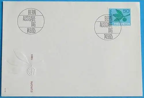 SCHWEIZ 1965 MI-Nr. 825 CEPT FDC