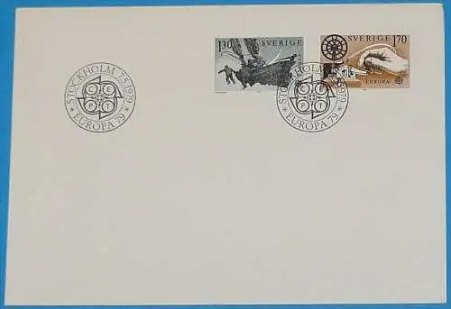 SCHWEDEN 1979 Mi-Nr. 1058/59 CEPT FDC