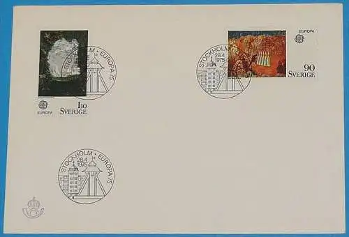 SCHWEDEN 1975 Mi-Nr. 899/00 CEPT FDC