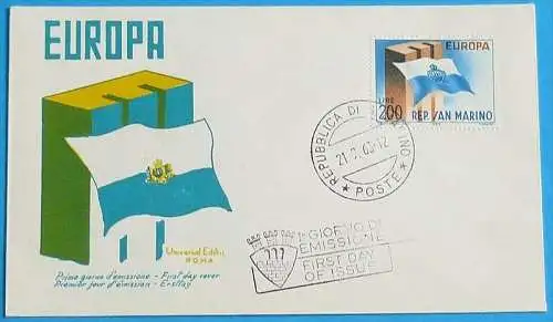 SAN MARINO 1963 Mi-Nr. 781 CEPT FDC