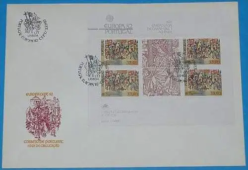 PORTUGAL 1982 Mi-Nr. Block 35 CEPT FDC