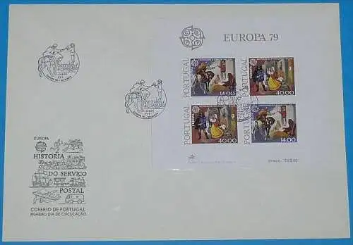 PORTUGAL 1979 Mi-Nr. Block 27 CEPT FDC