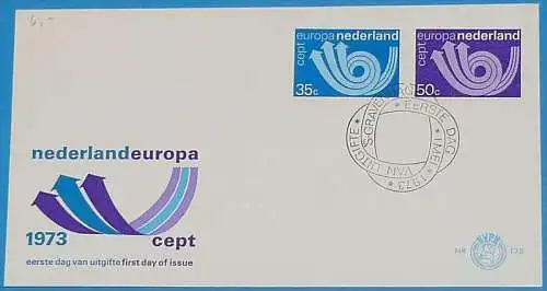 NIEDERLANDE 1973 Mi-Nr. 1011/12 CEPT FDC