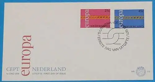 NIEDERLANDE 1971 Mi-Nr. 963/64 CEPT FDC