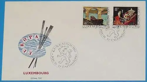 LUXEMBURG 1975 Mi-Nr. 904/05 FDC - CEPT