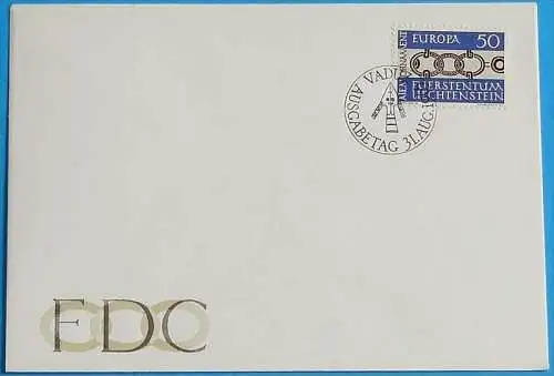 LIECHTENSTEIN 1965 Mi-Nr. 454 FDC - CEPT