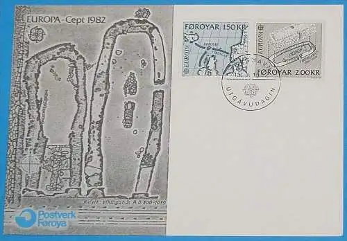 FÄRÖER 1982 Mi-Nr. 70/71 FDC - CEPT