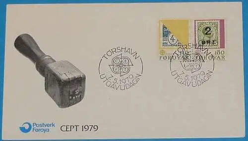 FÄRÖER 1979 Mi-Nr. 43/44 FDC - CEPT