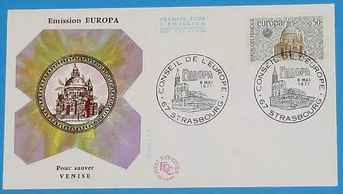 FRANKREICH 1971 Mi-Nr. 1748/49 FDC - CEPT