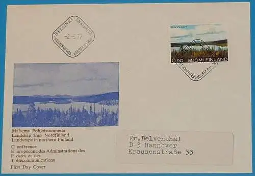 FINNLAND 1977 Mi-Nr. 808 FDC - CEPT