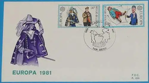 BELGIEN 1981 Mi-Nr. 2058/59 CEPT FDC