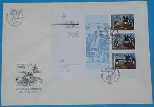 AZOREN 1982 Mi-Nr. Block 3 FDC - CEPT