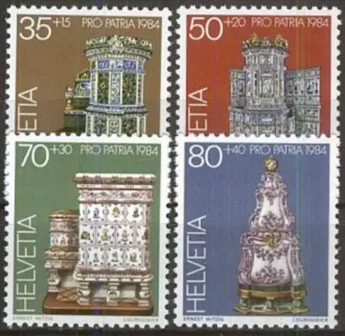SCHWEIZ 1984 Mi-Nr. 1272/75 ** MNH