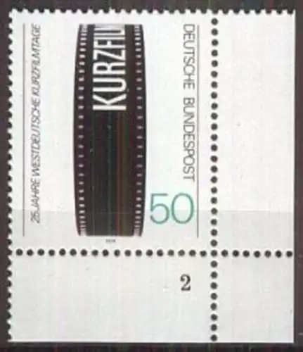 DEUTSCHLAND 1979 Mi-Nr. 1003 Eckrand mit Formnummer ** MNH