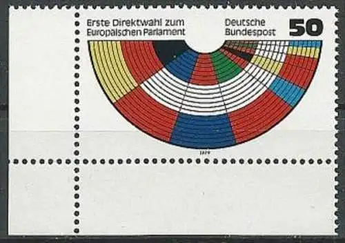 DEUTSCHLAND 1979 Mi-Nr. 1002 Eckrand ** MNH