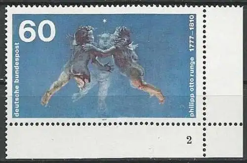 DEUTSCHLAND 1977 Mi-Nr. 940 Eckrand mit Formnummer ** MNH