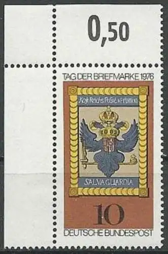 DEUTSCHLAND 1976 Mi-Nr. 903 Eckrand ** MNH