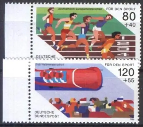 DEUTSCHLAND 1986 Mi-Nr. 1269/70 ** MNH