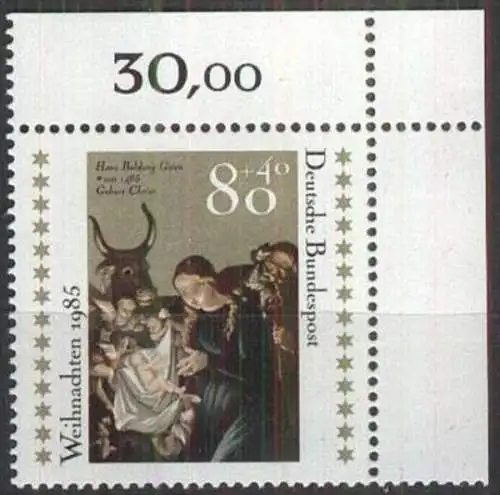 DEUTSCHLAND 1985 Mi-Nr. 1267 Eckrand ** MNH