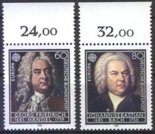 DEUTSCHLAND 1985 Mi-Nr. 1248/49 ** MNH