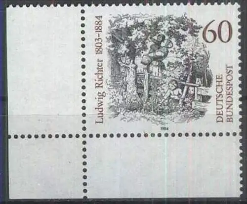 DEUTSCHLAND 1984 Mi-Nr. 1213 Eckrand ** MNH