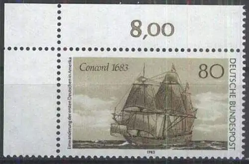DEUTSCHLAND 1983 Mi-Nr. 1180 Eckrand ** MNH