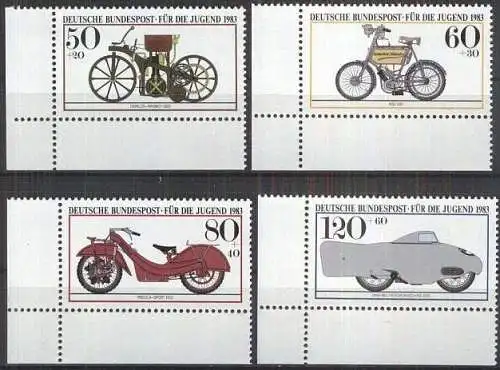 DEUTSCHLAND 1983 Mi-Nr. 1168/71 Eckrand ** MNH