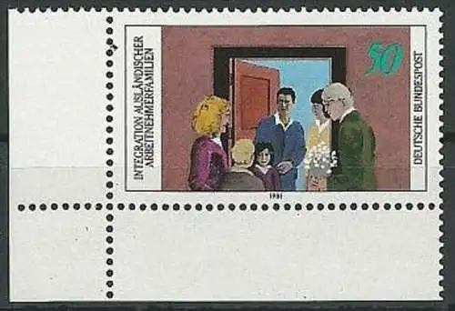 DEUTSCHLAND 1981 Mi-Nr. 1086 Eckrand ** MNH