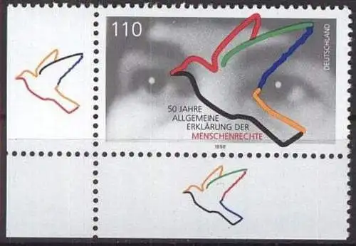 DEUTSCHLAND 1998 Mi-Nr. 2026 Eckrand ** MNH