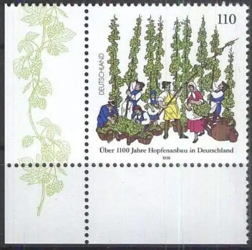 DEUTSCHLAND 1998 Mi-Nr. 1999 Eckrand ** MNH