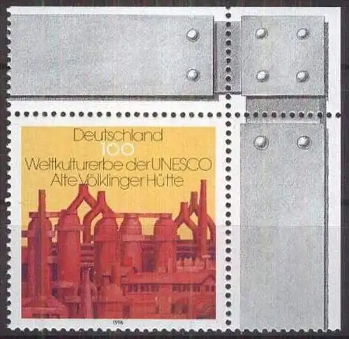 DEUTSCHLAND 1996 Mi-Nr. 1875 Eckrand ** MNH