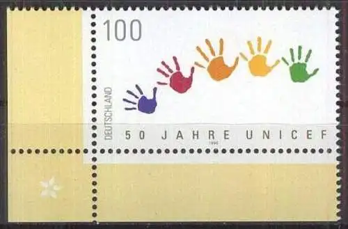 DEUTSCHLAND 1996 Mi-Nr. 1869 Eckrand ** MNH