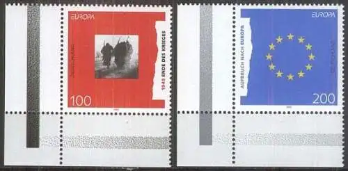 DEUTSCHLAND 1995 Mi-Nr. 1790/91 Eckrand ** MNH