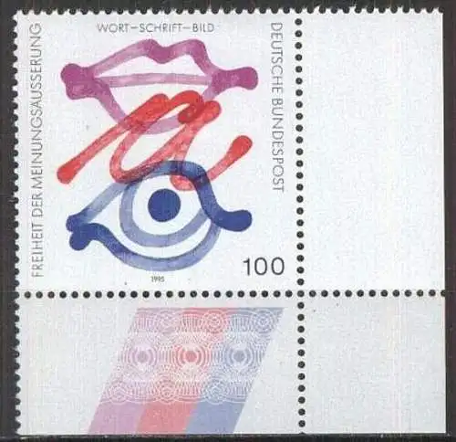 DEUTSCHLAND 1995 Mi-Nr. 1789 Eckrand ** MNH