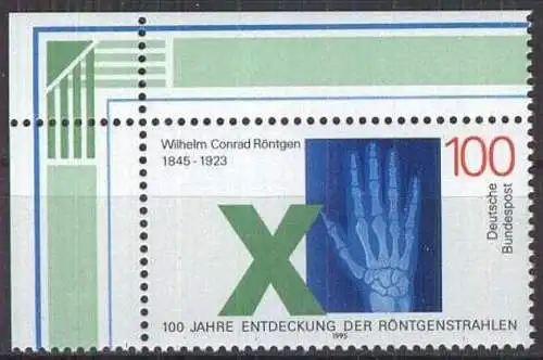 DEUTSCHLAND 1995 Mi-Nr. 1784 Eckrand ** MNH