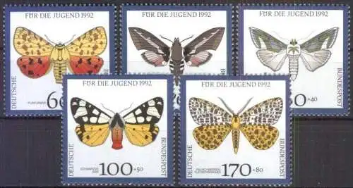 DEUTSCHLAND 1992 Mi-Nr. 1602/06 ** MNH