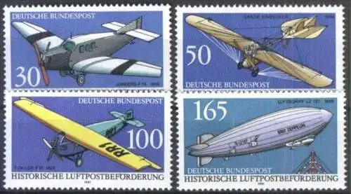 DEUTSCHLAND 1991 Mi-Nr. 1522/25 ** MNH