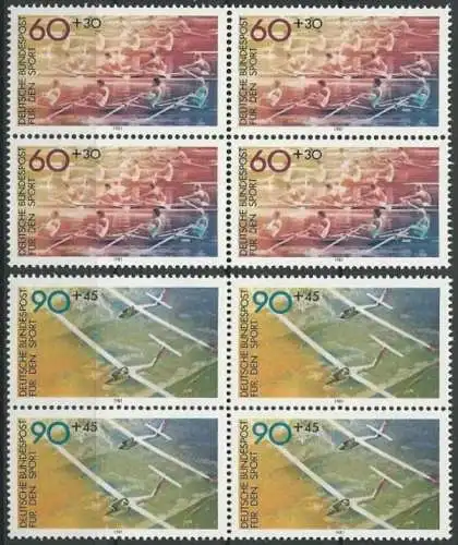 DEUTSCHLAND 1981 Mi-Nr. 1094/95 Viererblock ** MNH