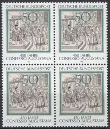 DEUTSCHLAND 1980 Mi-Nr. 1051 Viererblock ** MNH