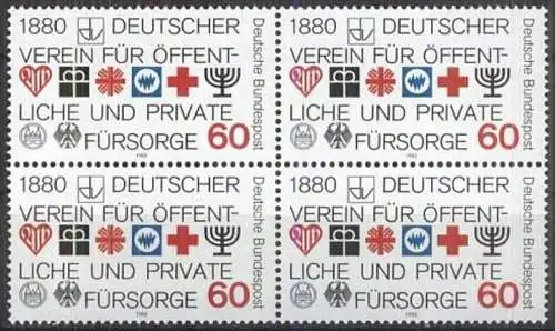 DEUTSCHLAND 1980 Mi-Nr. 1044 Viererblock ** MNH